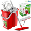 GreenBlue GB850 MaxiClean Plochý mop s vedierkou a stláčačom + vankúšiky z mikrovlákna +2 GreenBlue GB850 MaxiClean Plochý mop s vedierkou a stláčačom + vankúšiky z mikrovlákna +2