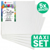 Sada mini maliarskeho hobby plátna ARTMIE 5 ks - 20x20 cm Sada mini maliarskeho hobby plátna ARTMIE 5 ks - 20x20 cm