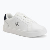 Pánske topánky Calvin Klein YM0YM01435 Classic Cupsole Laceup Leather bright white/navy Pánske topánky Calvin Klein YM0YM01435 Classic Cupsole Laceup Leather bright white/navy