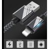 Extra odolná Lightning iPhone rýchlonabíjačka a dátový USB kábel 1 m - Sivá Extra odolná Lightning iPhone rýchlonabíjačka a dátový USB kábel 1 m - Sivá