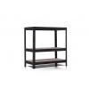 Policový regál Trestles RH 1000x1000x600, nosnosť 1050 kg, 3 police Farba: čierna, Typ police: drevená MDF 5,4 mm Policový regál Trestles RH 1000x1000x600, nosnosť 1050 kg, 3 police Farba: čierna, Typ police: drevená MDF 5,4 mm