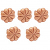 Lord of Battles Bronzové kování ve tvaru květu, sada 5 ks Lord of Battles Bronzové kování ve tvaru květu, sada 5 ks