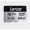 Lexar microSDXC Professional SILVER Plus UHS-I/U3/A2/4K R205/W100 (V30) 64GB LMSSIPL064G-BNANG Lexar microSDXC Professional SILVER Plus UHS-I/U3/A2/4K R205/W100 (V30) 64GB LMSSIPL064G-BNANG