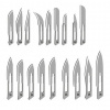 CARBON STEEL č.12 skalpelové čepielky CARBON STEEL č.12 skalpelové čepielky