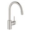 Grohe Concetto - Drezová batéria s výsuvnou spŕškou, supersteel 32663DC3 Grohe Concetto - Drezová batéria s výsuvnou spŕškou, supersteel 32663DC3