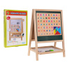 mamido Detská drevená obojstranná tabuľa s písmenami a číslami mamido Detská drevená obojstranná tabuľa s písmenami a číslami