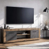 TV skrinka BLAGO 140 cm, tmavý dub/grafit ( Doba dodania: 5–12 pracovných dní) TV skrinka BLAGO 140 cm, tmavý dub/grafit ( Doba dodania: 5–12 pracovných dní)