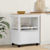 vidaXL Kuchynský vozík FLORO Biela 72,5 x 45 x 80 cm vidaXL Kuchynský vozík FLORO Biela 72,5 x 45 x 80 cm