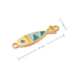 Manumi spájací diel modrá ryba 27x7mm pozlátený - 1 ks Manumi spájací diel modrá ryba 27x7mm pozlátený - 1 ks