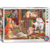 EUROGRAPHICS Puzzle Mačacia knižnica 1000 dielikov EUROGRAPHICS Puzzle Mačacia knižnica 1000 dielikov