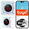 Detektor CO, plynu a dymu s WiFi a sirénou, kompatibilný s Tuya Smart Life Detektor CO, plynu a dymu s WiFi a sirénou, kompatibilný s Tuya Smart Life