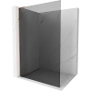 Mexen Kioto L, sprchová zástena Walk-In 80 x 200 cm, 8mm šedé sklo, ružové zlato profil, 800-080-103-60-40 Mexen Kioto L, sprchová zástena Walk-In 80 x 200 cm, 8mm šedé sklo, ružové zlato profil, 800-080-103-60-40