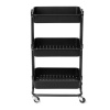 Čierny plastový pojazdný regál 43x36 cm Grena – Compactor Čierny plastový pojazdný regál 43x36 cm Grena – Compactor