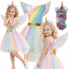 Kostým jednorožca kostým dúhový jednorožec krídla karneval 110 116 cm Kostým jednorožca kostým dúhový jednorožec krídla karneval 110 116 cm