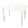 Záhradný stôl, stolík - Záhradný stôl, biely, 101 x 68 x 72 cm, plast (Záhradný stôl, biely, 101 x 68 x 72 cm, plast) Záhradný stôl, stolík - Záhradný stôl, biely, 101 x 68 x 72 cm, plast (Záhradný stôl, biely, 101 x 68 x 72 cm, plast)