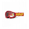 ACCURI 2, 100% Enduro Moto brýle červené, čiré Dual plexi ACCURI 2, 100% Enduro Moto brýle červené, čiré Dual plexi