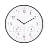 Nedis Nedis CLWA4226BK - Nástěnné hodiny | Průměr: 300 mm | Plast | Tichý pohyb | Teploměr | Vlhkoměr | Bílá / Černá Nedis Nedis CLWA4226BK - Nástěnné hodiny | Průměr: 300 mm | Plast | Tichý pohyb | Teploměr | Vlhkoměr | Bílá / Černá