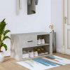 vidaXL Botník betónovo sivý 80x35x45 cm spracované drevo vidaXL Botník betónovo sivý 80x35x45 cm spracované drevo