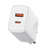 Baseus kompaktná rýchlonabíjačka USB-A / USB-C 20W biela (CCXJ-B02) Baseus kompaktná rýchlonabíjačka USB-A / USB-C 20W biela (CCXJ-B02)