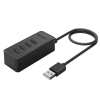 Orico W5P-U2-030 HUB adaptér USB - 4x USB 2.0, čierny Orico W5P-U2-030 HUB adaptér USB - 4x USB 2.0, čierny