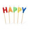 Wimex Párty sviečka HAPPY BIRTHDAY na špajdli 65 mm Wimex Párty sviečka HAPPY BIRTHDAY na špajdli 65 mm