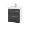 Dreja Umývadlová skrinka GO SZZ2 55 - N01 Biela lesk / Úchytka T02 / D16 Tmavý betón Dreja Umývadlová skrinka GO SZZ2 55 - N01 Biela lesk / Úchytka T02 / D16 Tmavý betón