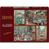 MAGNOLIA puzzle Láska vo vzduchu, Retro bar, Broadway, Uličky Lisabonu 4x260 dielikov MAGNOLIA puzzle Láska vo vzduchu, Retro bar, Broadway, Uličky Lisabonu 4x260 dielikov