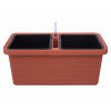 Nohel garden Truhlík BERBERIS DUO samozavlažovací + knoty 80x39x35cm Nohel garden Truhlík BERBERIS DUO samozavlažovací + knoty 80x39x35cm