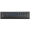 LINDY 43370 USB 3.0 hub čierna; 43370 LINDY 43370 USB 3.0 hub čierna; 43370