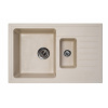 Metalac Inko, dřez X GRANIT QUADRO PLUS 1.5D, 780 x 500 mm, průměr 90 mm pro sifon, tl. 12 mm (šampaň), včetně sifonu Metalac Inko, dřez X GRANIT QUADRO PLUS 1.5D, 780 x 500 mm, průměr 90 mm pro sifon, tl. 12 mm (šampaň), včetně sifonu