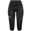 Crazy běžecké legíny 3/4 - dámské - černá/motiv motýl Velikost: XS Crazy běžecké legíny 3/4 - dámské - černá/motiv motýl Velikost: XS
