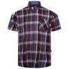 KAM košeľa pánska KBS P696 krátký rukáv nadmerné veľkosti 4XL bordo KAM košeľa pánska KBS P696 krátký rukáv nadmerné veľkosti 4XL bordo