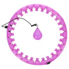 Masážní hula hoop HMS HHW12 plus size se závažím fialová Masážní hula hoop HMS HHW12 plus size se závažím fialová
