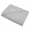 New Baby Detská froté osuška s výšivkou a kapuckou 100x100 sivá myška New Baby Detská froté osuška s výšivkou a kapuckou 100x100 sivá myška