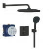 Grohe Sprchový systém Precision Thermostat včetně podomítkového tělesa černá matná 348822430 Grohe Sprchový systém Precision Thermostat včetně podomítkového tělesa černá matná 348822430