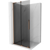 Mexen Velar L, posuvná sprchová zástena Walk-in 110 x 200 cm, 8mm šedé sklo, ružové zlato, 871-110-003-43-60 Mexen Velar L, posuvná sprchová zástena Walk-in 110 x 200 cm, 8mm šedé sklo, ružové zlato, 871-110-003-43-60