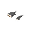 LANBERG připojovací kabel HDMI/A na DVI-D (24+1), M/M, 4K@30Hz, délka 3m, černý, dual link, zlacené konektory CA-HDDV-20CU-0030-BK Lanberg LANBERG připojovací kabel HDMI/A na DVI-D (24+1), M/M, 4K@30Hz, délka 3m, černý, dual link, zlacené konektory CA-HDDV-20CU-0030-BK Lanberg