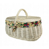 Piknikový kôš bez výbavy biely Farba: Goralský folk Piknikový kôš bez výbavy biely Farba: Goralský folk