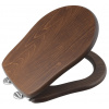 Kerasan RETRO WC sedátko, Soft Close, orech/chróm 108840 Kerasan RETRO WC sedátko, Soft Close, orech/chróm 108840