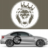 Maliarska šablóna na auto GRAFIKA LEW LION ZVIERA WILD ANIMAL 43x43 Maliarska šablóna na auto GRAFIKA LEW LION ZVIERA WILD ANIMAL 43x43