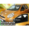 Plexi, ofuky NISSAN Micra K13 5D, 11.2010 => Plexi, ofuky NISSAN Micra K13 5D, 11.2010 =>