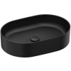 Ravak Ceramic umývadlo 55x37 cm oválny pultové umývadlo čierna XJX0D155000 Ravak Ceramic umývadlo 55x37 cm oválny pultové umývadlo čierna XJX0D155000
