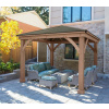 Westmann Devon 12x12 drevený altánok 366x366x320 cm, prírodná Westmann Westmann Devon 12x12 drevený altánok 366x366x320 cm, prírodná Westmann
