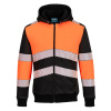 PORTWEST PW377 / Reflexná zimná mikina - HV oranžová/čierna 4XL PORTWEST PW377 / Reflexná zimná mikina - HV oranžová/čierna 4XL
