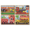 Melissa & Doug Drevené puzzle Dopravné prostriedky, 4v1 Melissa & Doug Drevené puzzle Dopravné prostriedky, 4v1