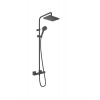 Hansgrohe Sprchový systém Vernis Shape na stěnu s termostatickou baterií černý mat 26286670 Hansgrohe Sprchový systém Vernis Shape na stěnu s termostatickou baterií černý mat 26286670
