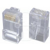 Solarix Modulárny konektor 8p8c RJ45 CAT5e neskladané, tienený, pre drôt Solarix Modulárny konektor 8p8c RJ45 CAT5e neskladané, tienený, pre drôt