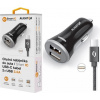 ALIGATOR Chytrá nabíječka do auta 3.4A, 2xUSB, smart IC, černá, USB-C kabel CHS0008 ALIGATOR Chytrá nabíječka do auta 3.4A, 2xUSB, smart IC, černá, USB-C kabel CHS0008