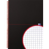 Zápisník Oxford A4 Black n´ Red Notebook štvorček 70 listov Zápisník Oxford A4 Black n´ Red Notebook štvorček 70 listov