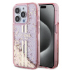 Guess PC/TPU Liquid Glitter Gold Stripe zadný kryt pre iPhone 15 Pro Pink Guess PC/TPU Liquid Glitter Gold Stripe zadný kryt pre iPhone 15 Pro Pink